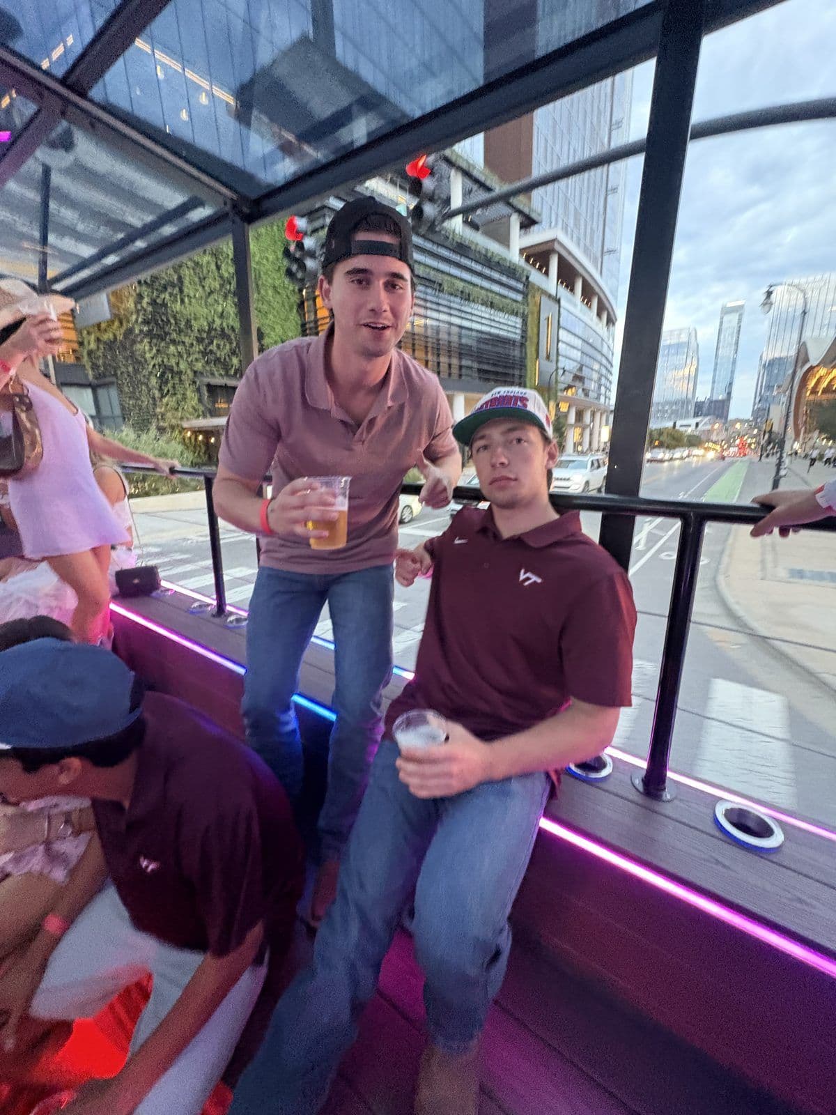 SM reps on a rooftop